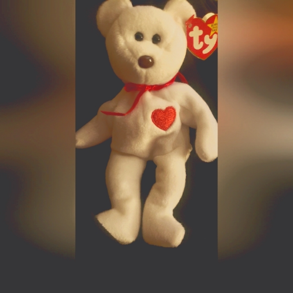 TY Beanie Baby - Valentino - Brown Nose - ERRORS - RARE